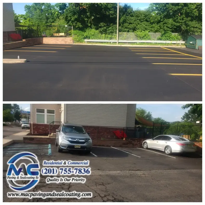 Line Striping Service by MAC Paving and Sealcoating – Commercial Asphalt Paving Contractors NJ, specializing in Parking Lot Striping.